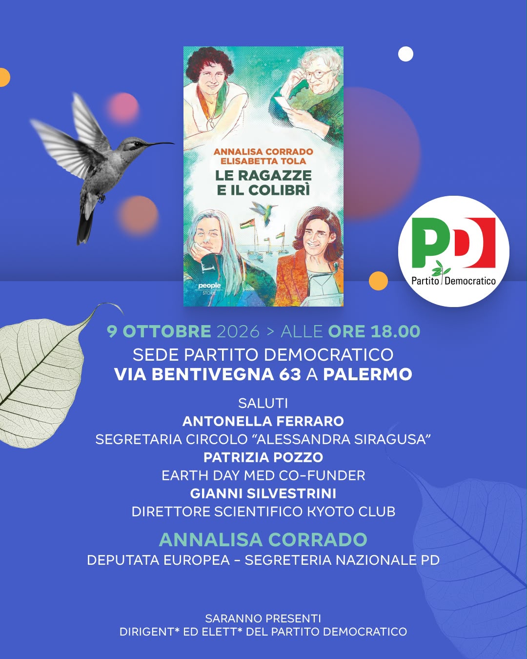 Incontro con l'europarlamentare e responsabile ambiente Annalisa Corrado